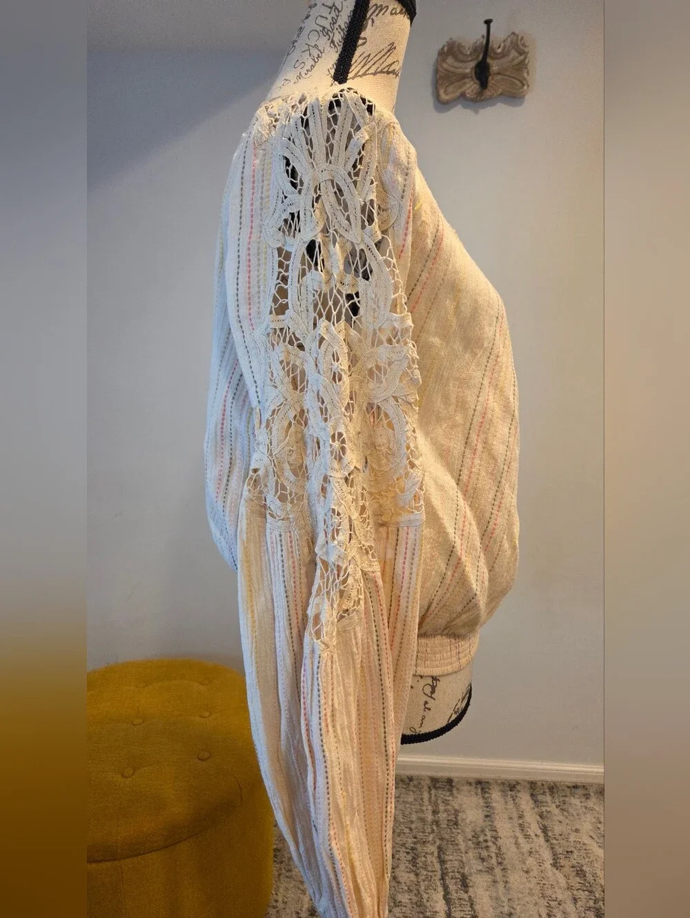 Free People cream peasant